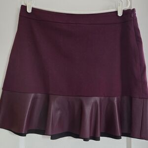 Michael Kors Deep Purple Mini Skirt